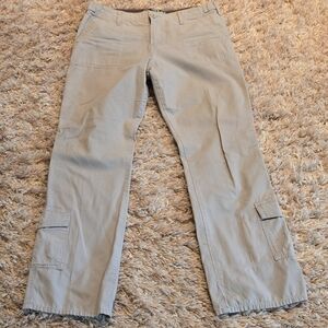 LEI Women's Tan Cotton Cargo Pants